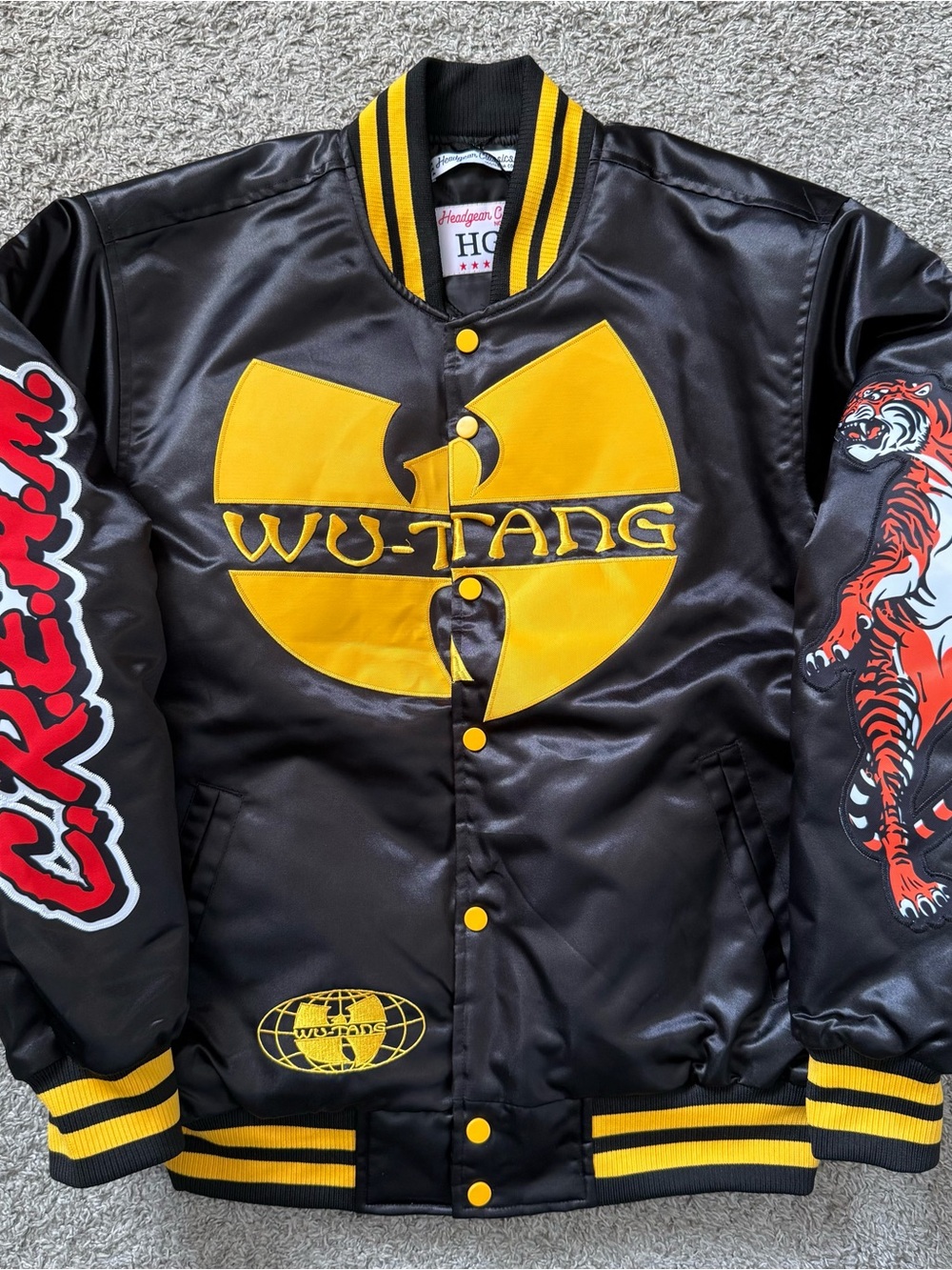 🔴Wu-Tang Jacket Size Large Tiger Style Big Logo WuTang Final Chamber Rza